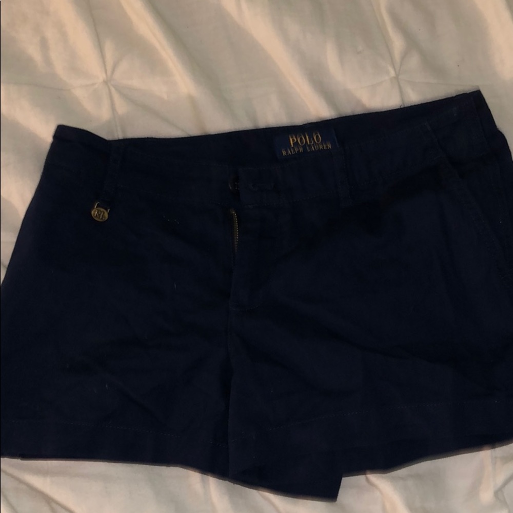 navy blue ralph lauren shorts